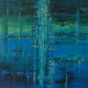 Œuvre originale Eau profonde, peinture acrylique, de Vanessa Drouhin - région de Montpellier