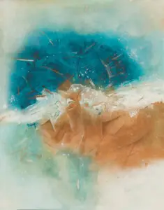 Œuvre originale L'Entre-deux, peinture acrylique, de Vanessa Drouhin - région de Montpellier