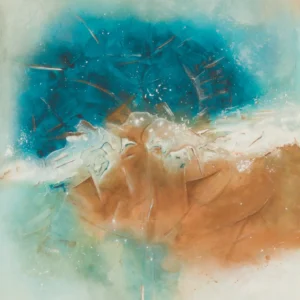 Œuvre originale L'Entre-deux, peinture acrylique, de Vanessa Drouhin - région de Montpellier