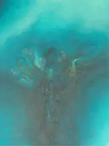 Œuvre originale L'érosion du silence, peinture acrylique, de Vanessa Drouhin - région de Montpellier