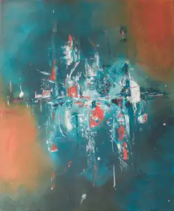 Œuvre originale Malvach, peinture acrylique, de Vanessa Drouhin - région de Montpellier