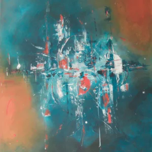 Œuvre originale Malvach, peinture acrylique, de Vanessa Drouhin - région de Montpellier