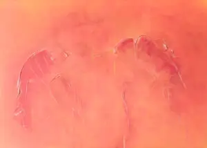 Œuvre originale Pétales d'ailes, peinture acrylique, de Vanessa Drouhin - région de Montpellier