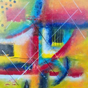 Œuvre originale Venise, peinture acrylique, de Vanessa Drouhin - région de Montpellier